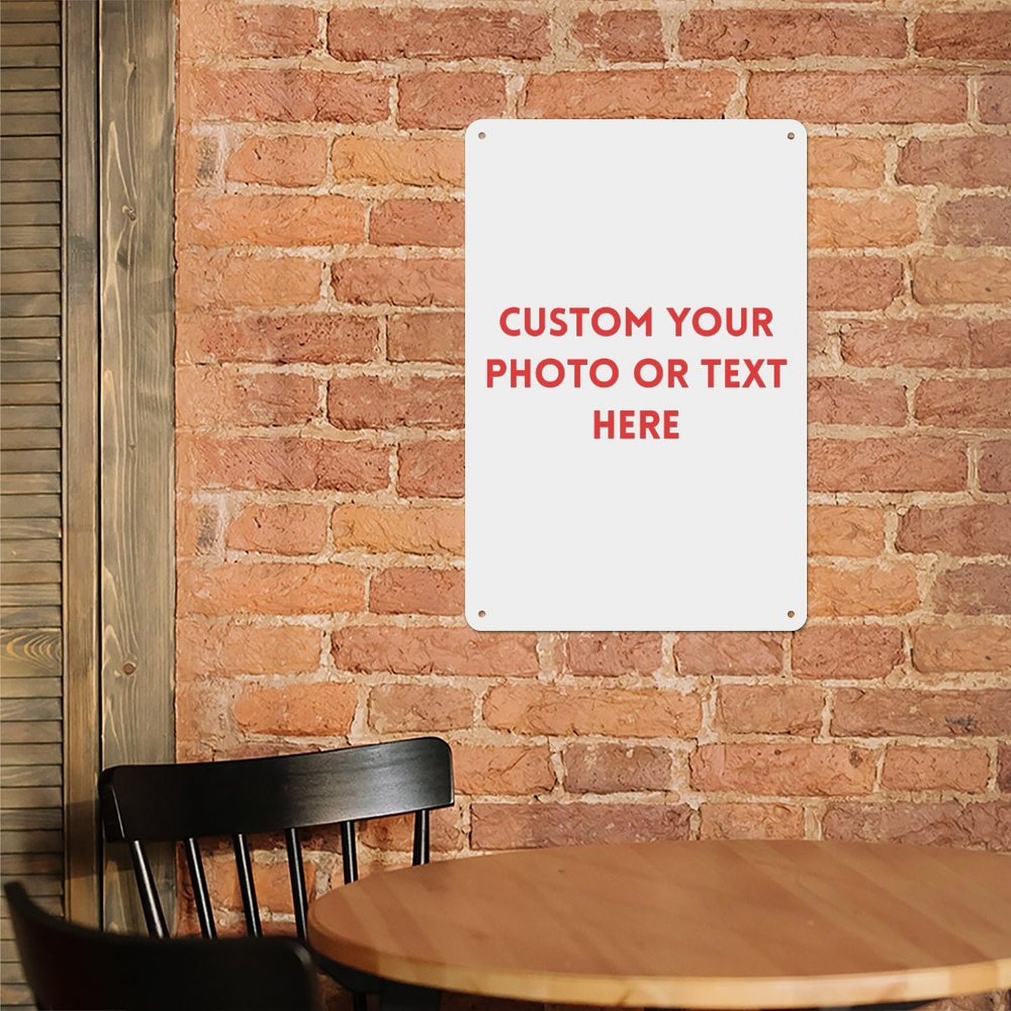 Personalized Metal Sign, 12 x 8 inches, Modern Decorative Signage, Custom Text & Images, Rust and Fade Resistant, Office, Home, Gift, Wall Art