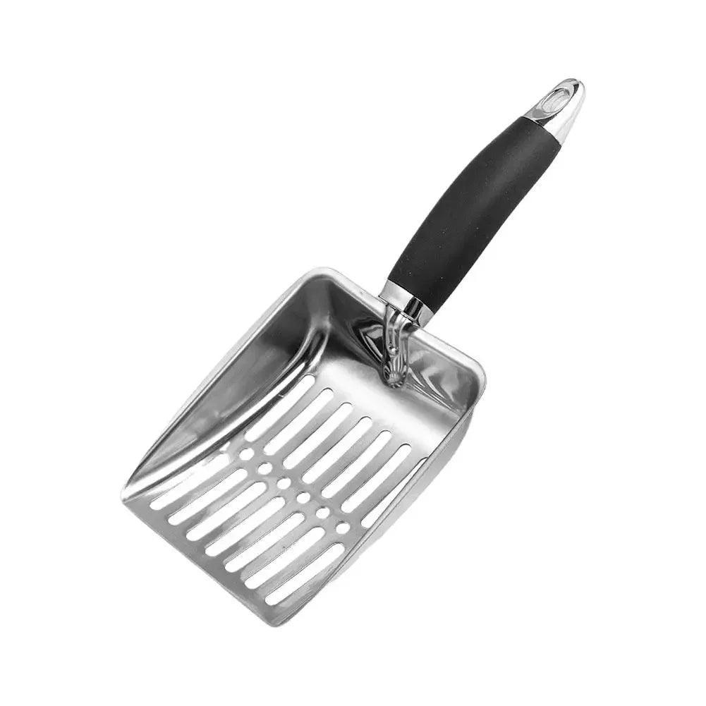 Cat Clean Feces Supplies Stainless steel shovel Cat Litter Scoop Reduces Dust Metal Long Handle Scoop Pet Cleanning Tools